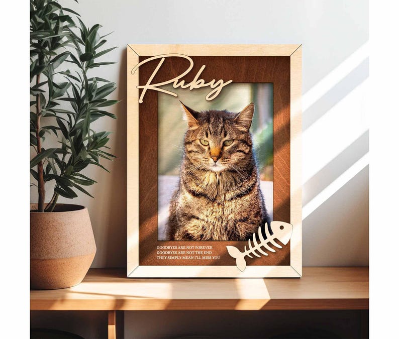 Personalized Pet Memorial Picture Frame, Pet Lover Photo Gift, Dog Keepsake Sign with Name, Cat Loss Gift, Pet Loss , Loss Of Dog