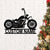 Custom Motorcycle Sign, Motorbike Motorcycle Metal Wall Art, Personalized Biker Name Sign, Housewarming Gift For Biker, Father's Day gift