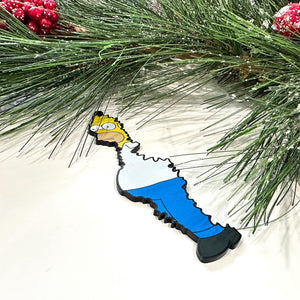 Homer Ornament, Homer Bush Ornament, Funny Ornaments, Meme Ornaments, Secret Santa Gift, White Elephant Gift, Custom Christmas Ornament