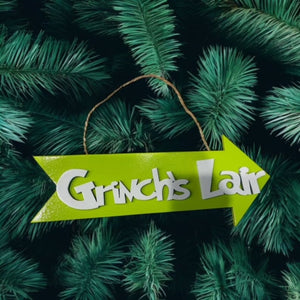 Who-ville Mount Crumpit Grinch Lair wood sign stocking sign, laser cut, Christmas decor, Christmas grinch