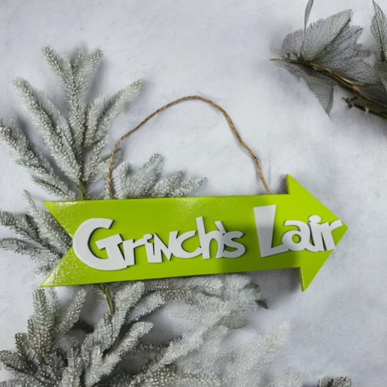 Who-ville Mount Crumpit Grinch Lair wood sign stocking sign, laser cut, Christmas decor, Christmas grinch