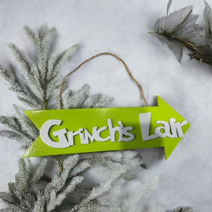 Who-ville Mount Crumpit Grinch Lair wood sign stocking sign, laser cut, Christmas decor, Christmas grinch
