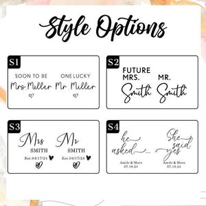 Personalised Engagement Gift, His & Hers Printed Mugs, Soon to be Mrs, One Lucky Mr, Marble Mugs, Bride To Be Mug