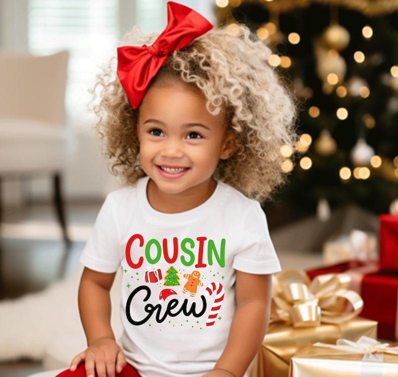 Matching Cousin Crew Christmas Shirts: Family Holiday Outfits Custom Shirt For Holiday Season Gift For Whole Family