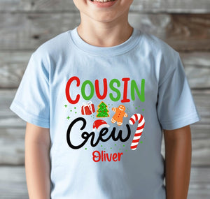 Matching Cousin Crew Christmas Shirts: Family Holiday Outfits Custom Shirt For Holiday Season Gift For Whole Family