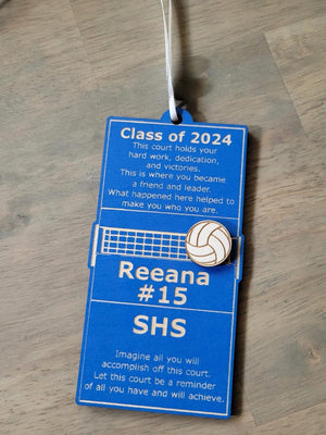 Volleyball Senior Night Gift + Banquet Bouquet Tag + Homecoming Event + Christmas Ornament + Coach Mom Goodie Bag Present + Keepsake