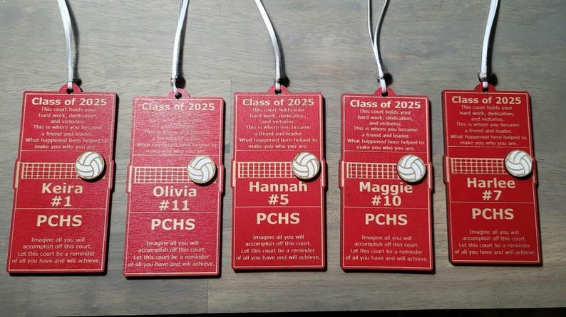 Volleyball Senior Night Gift + Banquet Bouquet Tag + Homecoming Event + Christmas Ornament + Coach Mom Goodie Bag Present + Keepsake