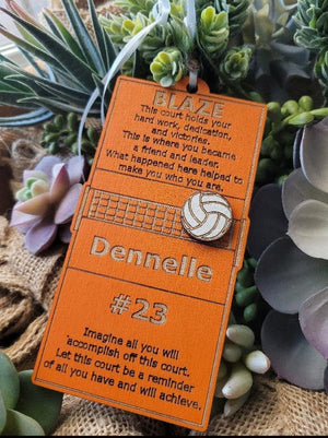 Volleyball Senior Night Gift + Banquet Bouquet Tag + Homecoming Event + Christmas Ornament + Coach Mom Goodie Bag Present + Keepsake