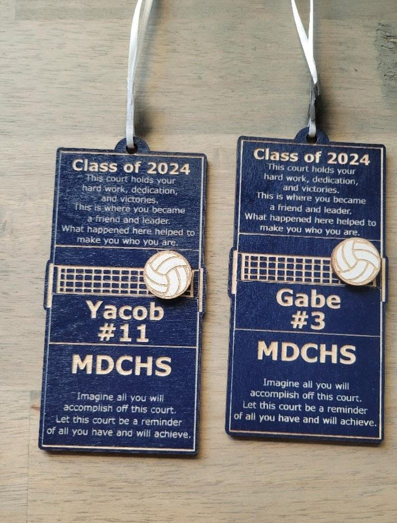 Volleyball Senior Night Gift + Banquet Bouquet Tag + Homecoming Event + Christmas Ornament + Coach Mom Goodie Bag Present + Keepsake