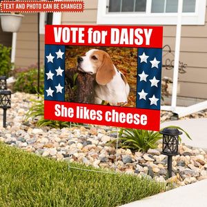 Custom Your Dog On Funny Political Parody Election, Personalized Yard Sign, Custom Pet Political, Funny Election Sign, Gift For Dog Lover