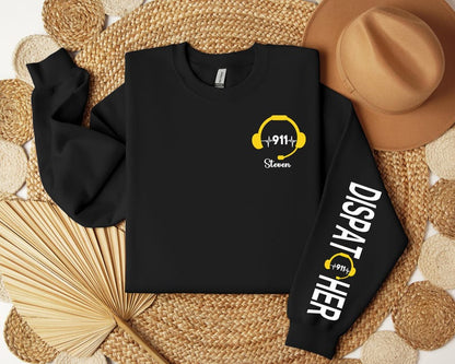 Custom Dispatcher Sweatshirt, 911 Dispatcher Shirt, Gift for Dispatcher, 911 Dispatcher Hoodie, 911 Emergency Sweater, Dispatcher Day Gift