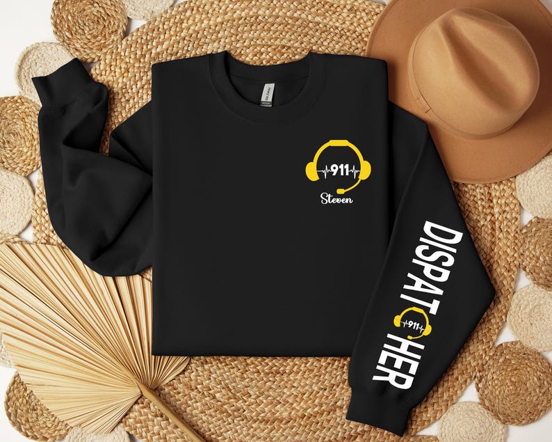 Custom Dispatcher Sweatshirt, 911 Dispatcher Shirt, Gift for Dispatcher, 911 Dispatcher Hoodie, 911 Emergency Sweater, Dispatcher Day Gift