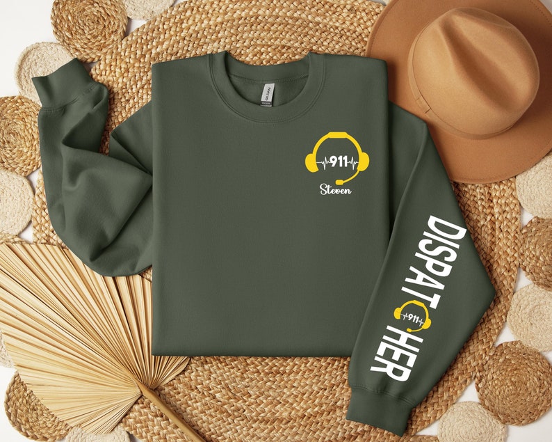 Custom Dispatcher Sweatshirt, 911 Dispatcher Shirt, Gift for Dispatcher, 911 Dispatcher Hoodie, 911 Emergency Sweater, Dispatcher Day Gift