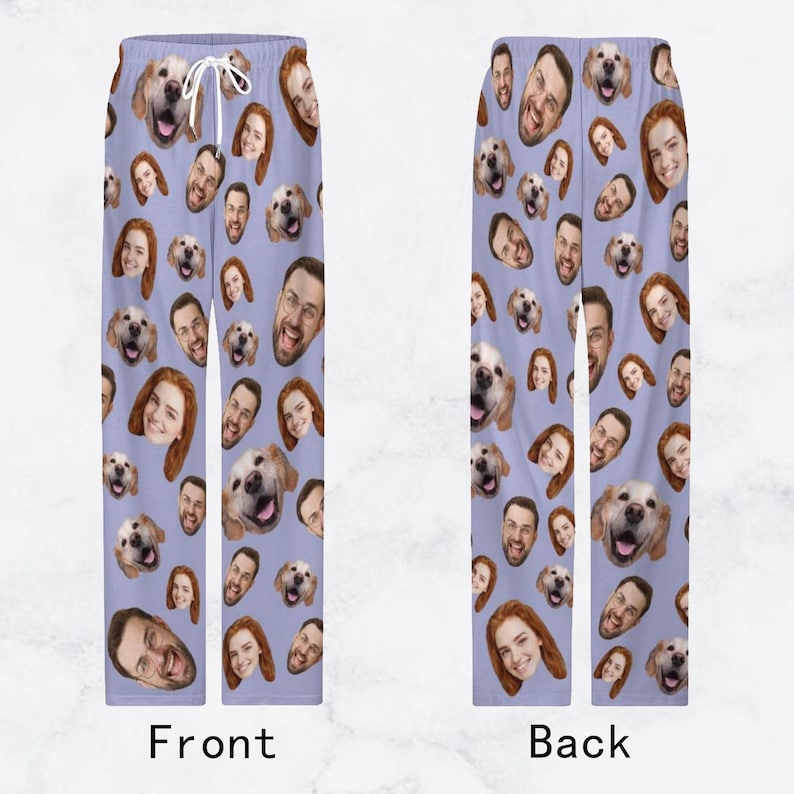 Custom Women Men Kid Pajama Pants with Faces, Mutiple Faces on Pajamas,Face Pajama Pants, Personalized Pajamas with Face,Custom Face Pajamas il_794xN.6241065863_evmw.jpg