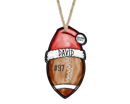Football Christmas Ornament, Football Ornament, 2024 Football Ornament, Football Ornament Personalized, Football Mom Gift, Coach gift