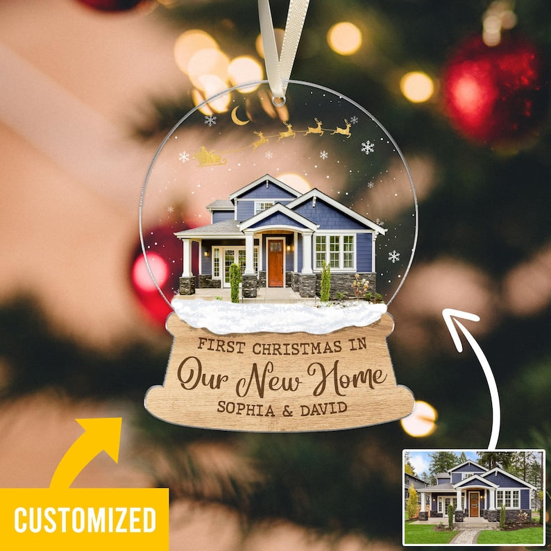 Custom New Home Gift, Custom New Home Photo Ornament, Custom Our New Home Ornament, Housewarming Ornament Gift 2025