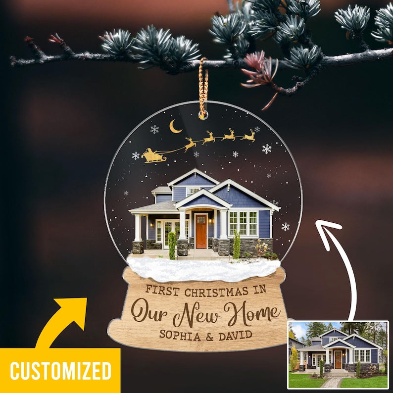 Custom New Home Gift, Custom New Home Photo Ornament, Custom Our New Home Ornament, Housewarming Ornament Gift 2025