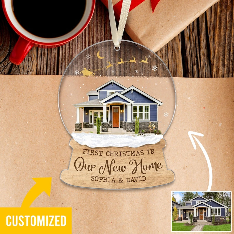 Custom New Home Gift, Custom New Home Photo Ornament, Custom Our New Home Ornament, Housewarming Ornament Gift 2025