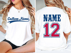 Custom Team Name Jersey T Shirt, Custom Sports Team Name Baseball Shirt, Matching Family Baseball, Personalized Name Shirt, Sports Team Name