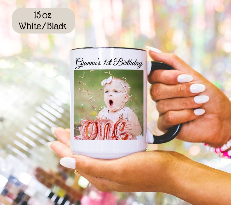Personalized Photo Coffee Mug Birthday Gift, Custom Mug Gift for Mom, Anniversary Gift for Her/Him, Valentine's day gifts, Mug with Picture