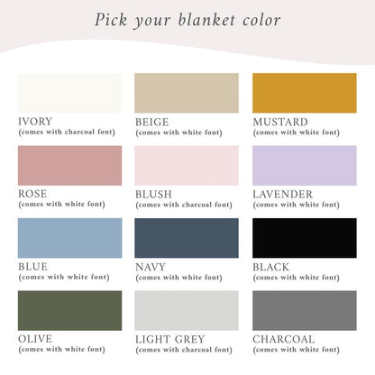 Personalized Throw Couples Blanket Wedding Present Bridal Shower Gift for Couple Cozy Custom Blanket Engagement Gift from Bridal Party
