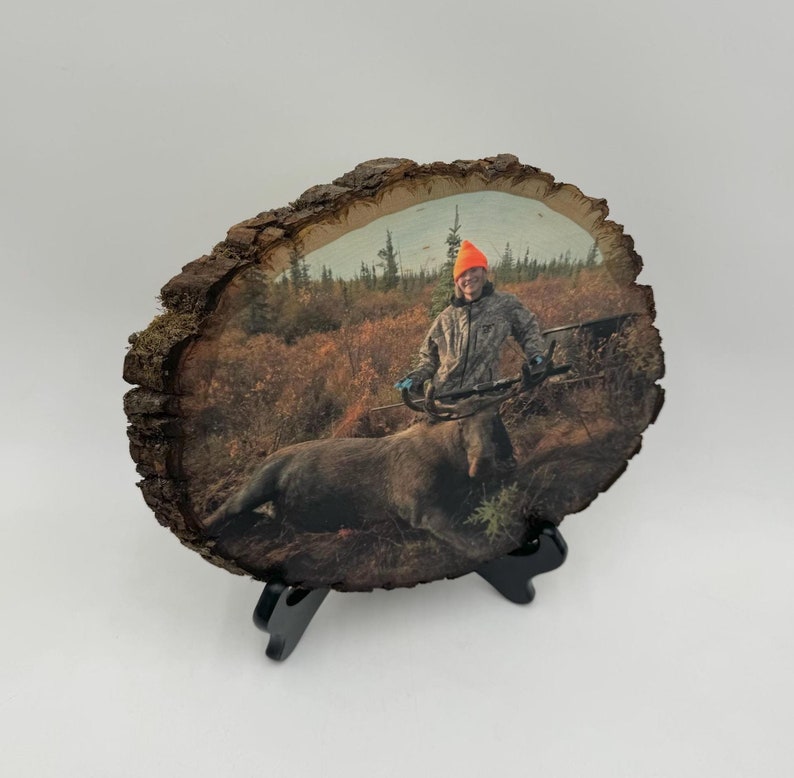 Hunting Decor, Your Hunting Picture on Wood, Custom Wood Photo Transfer, Outdoor Pictures, Hunting Gifts, Deer Pictures, Dad Christmas Gift