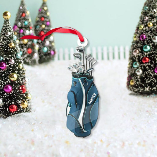 Personalized Golf Bag Christmas Ornament 2024, Golf Bag Keepsake, Golf Lovers Ornament, Gift For Golfer, Xmas Tree Decoration