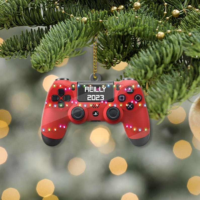 Personalized Gaming Hand Play Christmas Ornament 2024, Gaming Hand Play Keepsake, Gift For Gamer, Gamer Lover - Xmas Tree Hanging Decoration