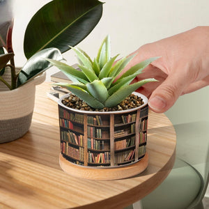 Book Vintage Plant Pot Succulent Planter, Teacher Gift, Bookworm Gifts, Librarian Gift, Teacher Book, Teacher Back to School Gift,Book Lover
