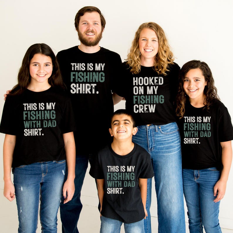 Matching Father Son Fishing Shirts, Daddy and Me Gift