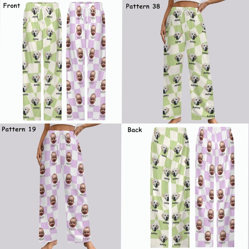 Custom Pajama Pants,Custom Dog Face Pajama,Personalized Pet Photo Pajamas,Men Pajama,Women Pajama,Personalized Gift,Graduation party Gifts