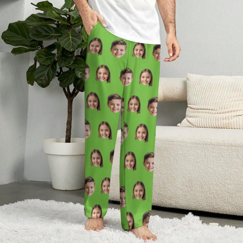 Custom Funny Face Pajama Pants for Women/Men,Personalized Face Pajamas,Unisex Pajama Pants,Custom Pet Face Pajama Pants,Gifts for him/her