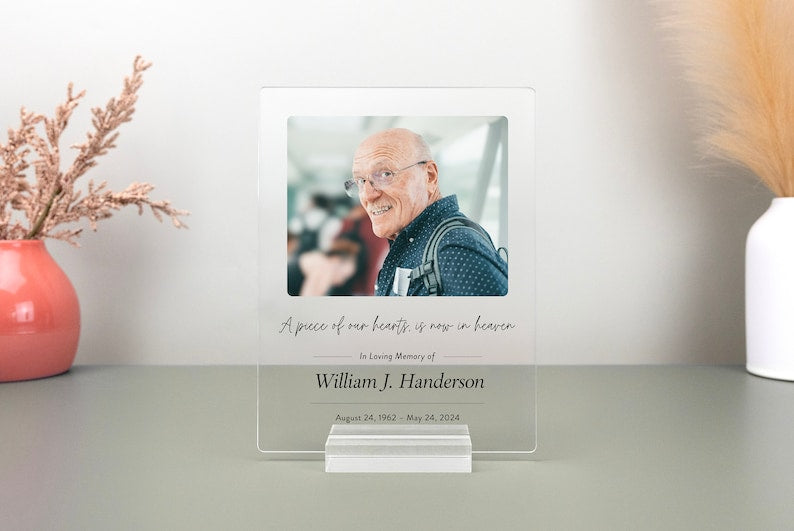 Custom Memorial Plaque Photo In Loving Memory Personalized Memorial Gift Sympathy Gift Bereavement Gift
