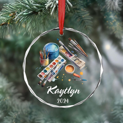 Artist Ornament, Personalized Artist Ornament, Artist Gifts, Art Teacher Ornament, Custom Artist Ornament, Painters Gift, Gift For Artist