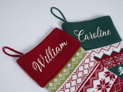 Christmas Knit Stockings,Embroidered Family Holiday Stockings,Christmas Stockings,Christmas D cor,Christmas gifts 2024
