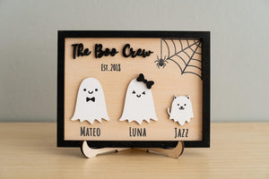 Personalized Wooden Halloween Table Decor for Festive Autumn Touch Custom Halloween Family Decor Halloween Gift