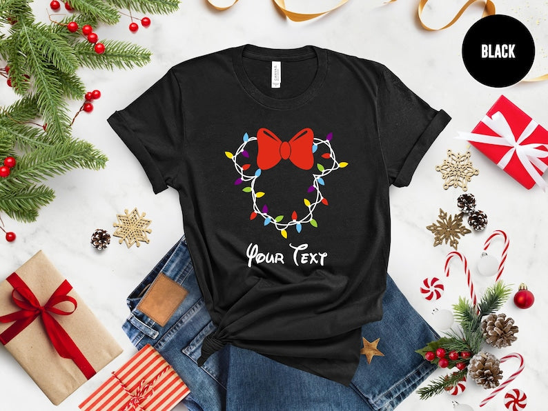 Customized Christmas Shirts, Mickey and Minnie Christmas Shirts, Family Holiday Pajamas, Christmas Group Shirt, Christmas Tee