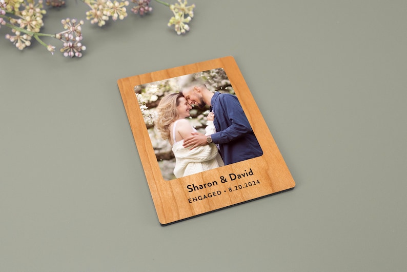 Personalized Photo Magnets, Fridge Magnets Magnetic Photo Gifts, Family Gift, Anniversary Engagement Wedding Gift, Home Decor