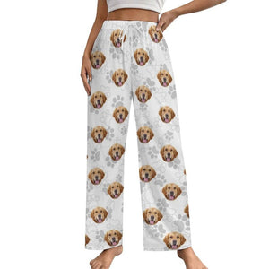 Custom Dog Cat portrait Pajama Pants with Face,Custom Photo Pajama Pants,Custom Pet Face Picture Pajama Pants,Personalized gift for Birthday