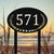 Custom Lawn Address Sign,Metal House Numbers for Yard,Personalized Address Yard Stake,Driveway House Number Sign,Address Number Sign Stake
