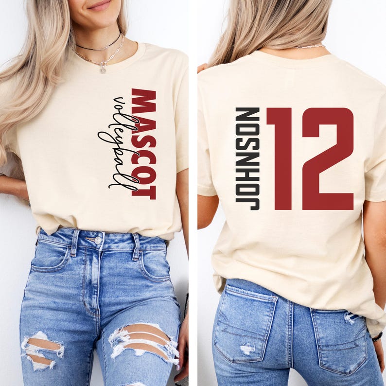 Custom Volleyball Shirt, Personalized Volleyball Shirt, Game Day Volleyball Hoodie, Mascot Volleyball Sweatshirt, Volleyball Dad Shirts