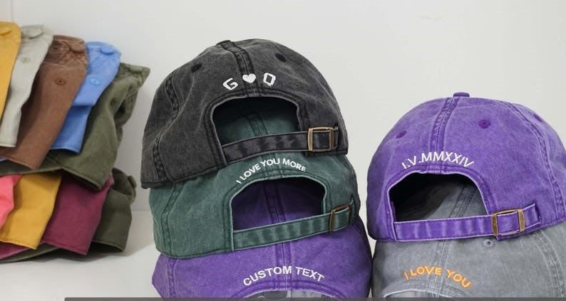 Custom Pet Outline Drawing Hat, Personalized Cat Dog Mom Dad Embroidered Baseball Cap, Pet Portrait Caps, Pet Lover Cap, Pet Memorial Gift