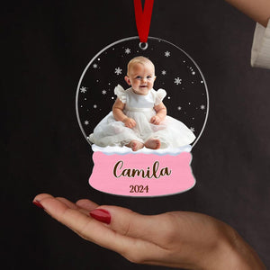 Personalized Kids Photo Christmas Ornament, Funny Photo Ornament, Christmas Kids Gift, Baby Ornament, 2024 Christmas Ornament