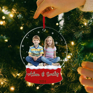 Personalized Kids Photo Christmas Ornament, Funny Photo Ornament, Christmas Kids Gift, Baby Ornament, 2024 Christmas Ornament