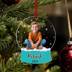 Personalized Kids Photo Christmas Ornament, Funny Photo Ornament, Christmas Kids Gift, Baby Ornament, 2024 Christmas Ornament