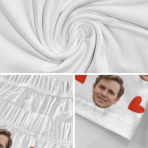 Custom photo pajama pants for Women Men, Personalized Face pajama pants socks, Gift for Wife Husband, Anniversary Gift,Birthday Wedding Gift