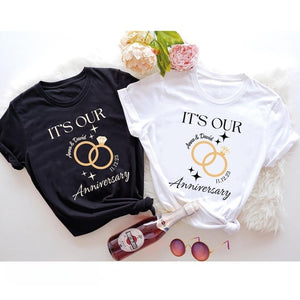 It's Our Anniversary Couple Shirt,Couple Anniversary Shirt,Couple Anniversary Vibes,Wedding Gift For Couple,Engagement Shirt,Valentine Shirt