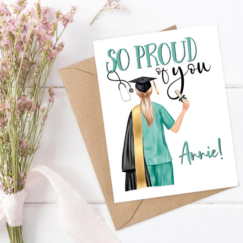 Personalized Nurse Graduation Card for Nurse Congratulations on Nursing  Degree Custom Congratulations Card for Nurse 2025 Nursing Graduation