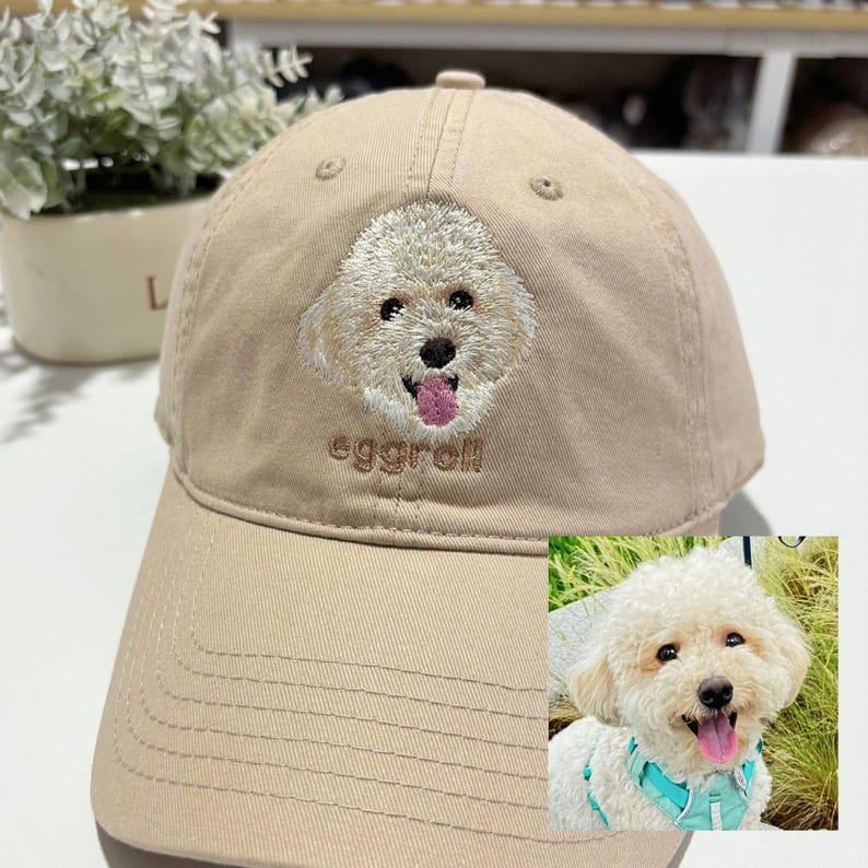 Custom Dog Hat Baseball Cap Birthday Gift For Her Custom Embroidered Dog Hat Custom Cat Hat Personalized Vintage Baseball Hat Dog Mom Hat