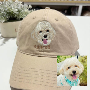 Custom Dog Hat Baseball Cap Birthday Gift For Her Custom Embroidered Dog Hat Custom Cat Hat Personalized Vintage Baseball Hat Dog Mom Hat